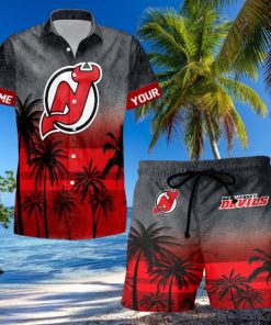 Sportwearmerch New Jersey Devils NHL Special Personalized Hawaiian And Short Pants Cocconut Pattern For Fan