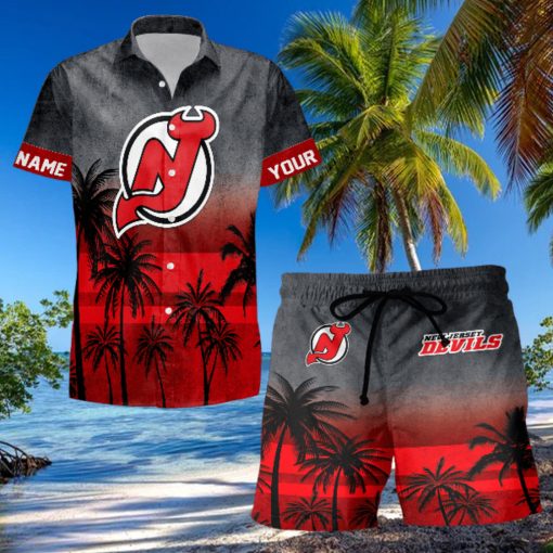 Sportwearmerch New Jersey Devils NHL Special Personalized Hawaiian And Short Pants Cocconut Pattern For Fan