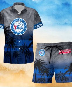 Sportwearmerch Philadelphia 76ers NBA Personalized Hawaiian Shirt And Short Pants For Fan