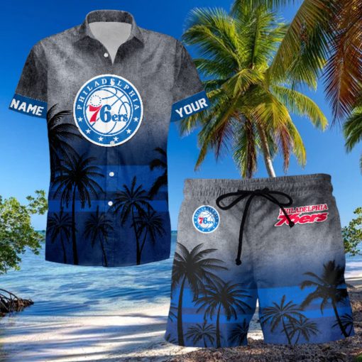 Sportwearmerch Philadelphia 76ers NBA Personalized Hawaiian Shirt And Short Pants For Fan