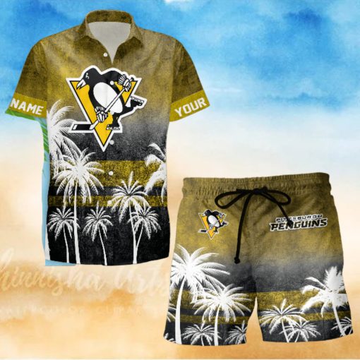 Sportwearmerch Pittsburgh Penguins NHL Special Personalized Hawaiian And Short Pants Cocconut Pattern For Fan