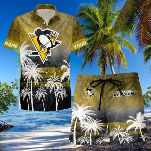 Sportwearmerch Pittsburgh Penguins NHL Special Personalized Hawaiian And Short Pants Cocconut Pattern For Fan