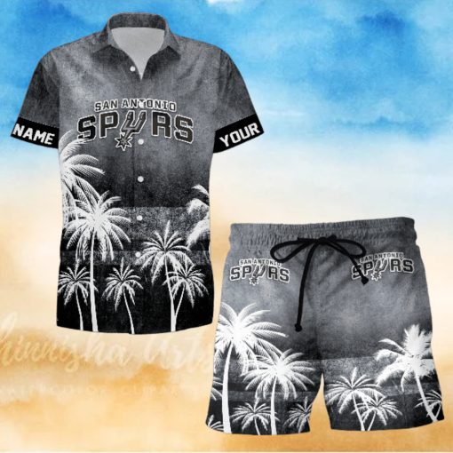 Sportwearmerch San Antonio Spurs NBA Personalized Hawaiian Shirt And Short Pants For Fan