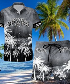 Sportwearmerch San Antonio Spurs NBA Personalized Hawaiian Shirt And Short Pants For Fan