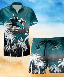 Sportwearmerch San Jose Sharks NHL Special Personalized Hawaiian And Short Pants Cocconut Pattern For Fan