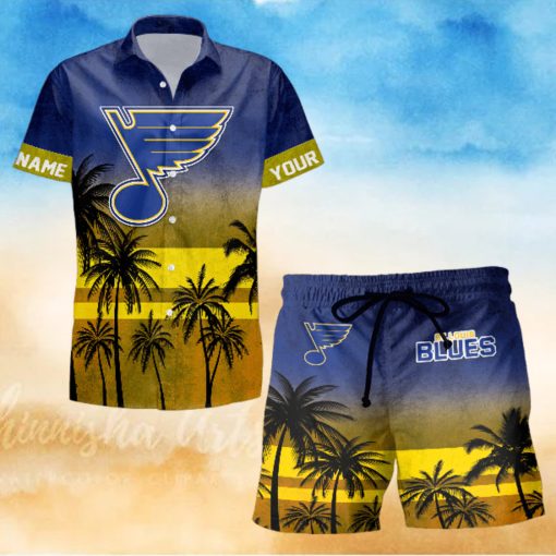 Sportwearmerch St Louis Blues NHL Special Personalized Hawaiian And Short Pants Cocconut Pattern For Fan