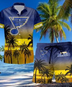 Sportwearmerch St Louis Blues NHL Special Personalized Hawaiian And Short Pants Cocconut Pattern For Fan