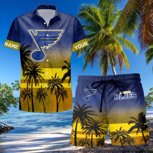 Sportwearmerch St Louis Blues NHL Special Personalized Hawaiian And Short Pants Cocconut Pattern For Fan