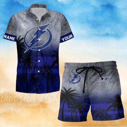 Sportwearmerch Tampa Bay Lightning NHL Special Personalized Hawaiian And Short Pants Cocconut Pattern For Fan