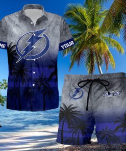 Sportwearmerch Tampa Bay Lightning NHL Special Personalized Hawaiian And Short Pants Cocconut Pattern For Fan