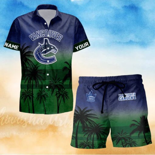 Sportwearmerch Vancouver Canucks NHL Special Personalized Hawaiian And Short Pants Cocconut Pattern For Fan