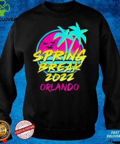 Spring Break 2022 Retro Vintage 80s Orlando Family Vacation T Shirt