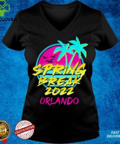 Spring Break 2022 Retro Vintage 80s Orlando Family Vacation T Shirt