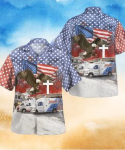 Springfield Illinois America Ambulance USA Flag Summer Aloha hawaiian hoodie, sweater, longsleeve, shirt v-neck, t-shirt