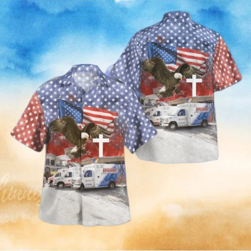 Springfield Illinois America Ambulance USA Flag Summer Aloha hawaiian hoodie, sweater, longsleeve, shirt v-neck, t-shirt