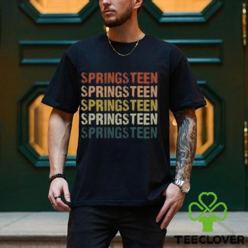 Springsteen Vintage Retro T Shirt Womens 80S Spring V Neck Classic Unisex