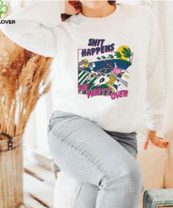Spuds Mackenzie shit happens The Party’s over vintage shirt