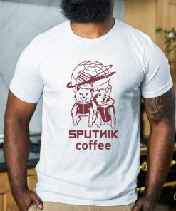 Sputnik Coffee dog art shirt