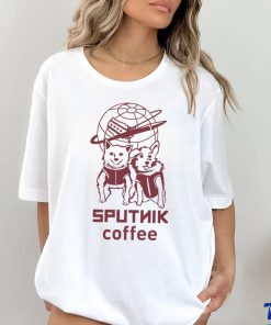Sputnik Coffee dog art shirt