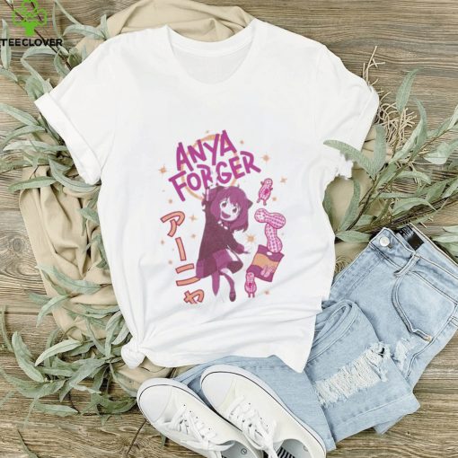 Spy X Family Anya Peanuts Tonal Boyfriend Fit Girls T Shirt