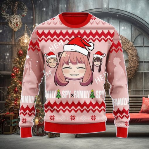 Spy X Family Anya Ugly Christmas Sweater Anime Men And Women Christmas Gift