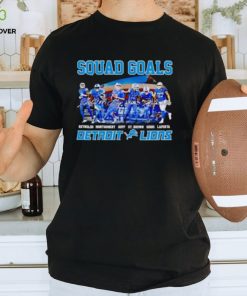 Squad Goals Detroit Lions Reynolds Montgomery Goff St Brown Signatures T Shirt