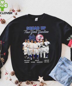 Squad Up New York Yankees Mickey Mantle Babe Ruth Aaron Judge Signatures Shirt