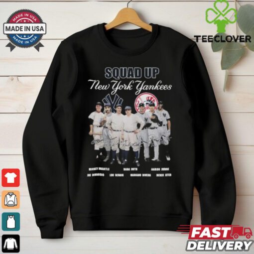 Squad Up New York Yankees Team MLB Signatures 2024 T hoodie, sweater, longsleeve, shirt v-neck, t-shirt