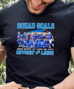 Squad goals Detroit Lions Reynolds Montgomery Goff St Brown signatures hoodie, sweater, longsleeve, shirt v-neck, t-shirt