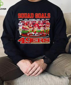 Squad goals San Francisco 49ers Samuel Aiyuk McCaffrey Purdy Bosa Kittle signatures hoodie, sweater, longsleeve, shirt v-neck, t-shirt