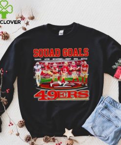 Squad goals San Francisco 49ers Samuel Aiyuk McCaffrey Purdy Bosa Kittle signatures hoodie, sweater, longsleeve, shirt v-neck, t-shirt