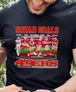 Squad goals San Francisco 49ers Samuel Aiyuk McCaffrey Purdy Bosa Kittle signatures hoodie, sweater, longsleeve, shirt v-neck, t-shirt