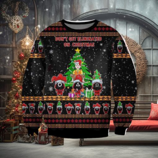 Squid GAME Ugly Christmas 3D Sweater, Funny Xmas Sweater