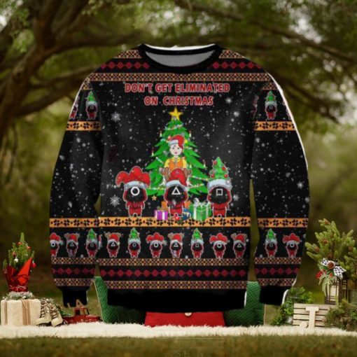 Squid GAME Ugly Christmas 3D Sweater, Funny Xmas Sweater
