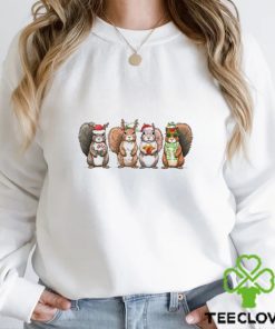 Squirrel Christmas Funny Animals Christmas Shirt