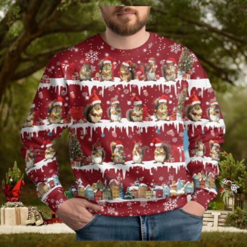 Squirrel Ugly Christmas Sweater