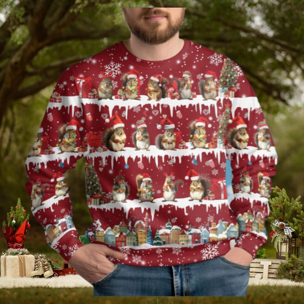 Squirrel Ugly Christmas Sweater Squirrel Ugly Christmas Sweater