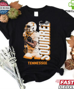 Squirrel White Football Tennessee Volunteers Illustrated Signature Graphic t shirt