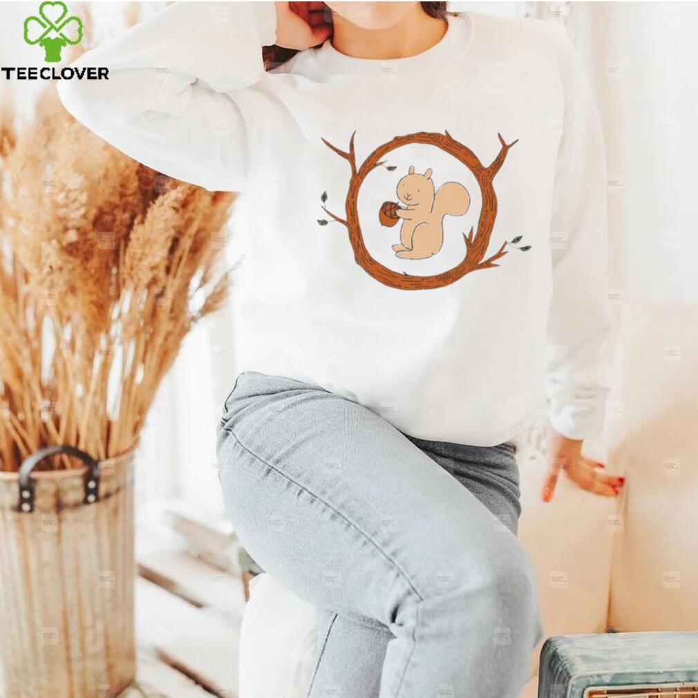 Squirrel and Acorn in a Branch art shirt Squirrel and Acorn in a Branch art shirt