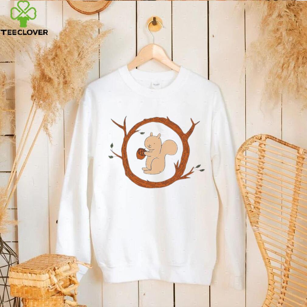 Squirrel and Acorn in a Branch art shirt Squirrel and Acorn in a Branch art shirt