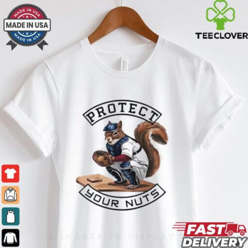 Squirrel catcher baseball protect your nuts shirt