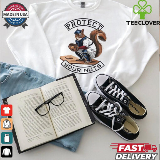 Squirrel catcher baseball protect your nuts shirt