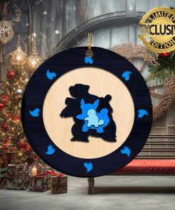 Squirtle Evolution Pokemon Xmas Custom Name Christmas Tree Decorations Ornament