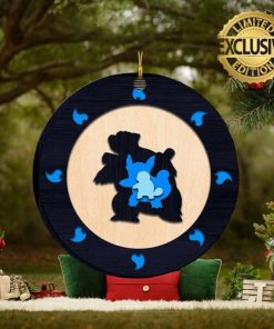 Squirtle Evolution Pokemon Xmas Custom Name Christmas Tree Decorations Ornament