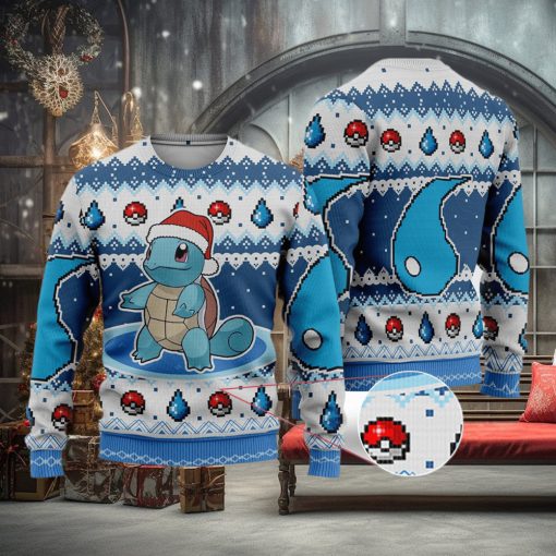 Squirtle Squirtle Anime Squirtle Xmas Pocket Monster Gift Ugly Christmas Sweater For Men And Women