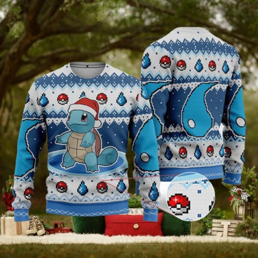 Squirtle Squirtle Anime Squirtle Xmas Pocket Monster Gift Ugly Christmas Sweater For Men And Women