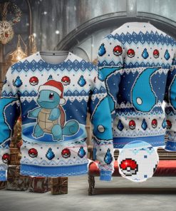 Squirtle Ugly Christmas Sweater Squirtle Christmas Sweatshirt Anime Squirtle Xmas Sweater