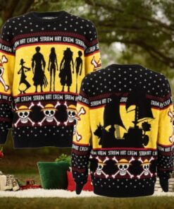 One Piece Straw Hat Crew Shadow Christmas Ugly Christmas Sweater
