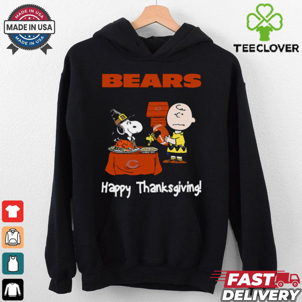 Peanuts Chicago Bears Football Happy Thanksgiving T Shirt Peanuts Chicago Bears Football Happy Thanksgiving T Shirt