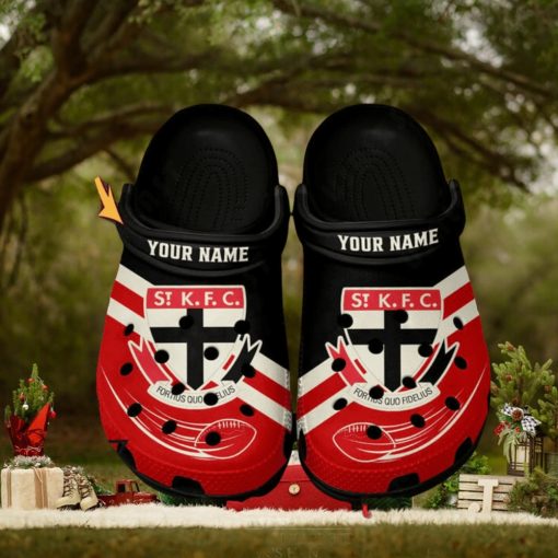 St Kilda Football Club AFL Classic Custom Name Crocs Clogs Shoes